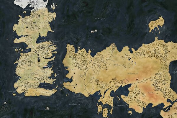 Ancient map of the continents together with Antarctica