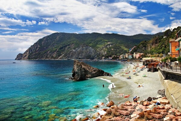 Seascape of warm Italy