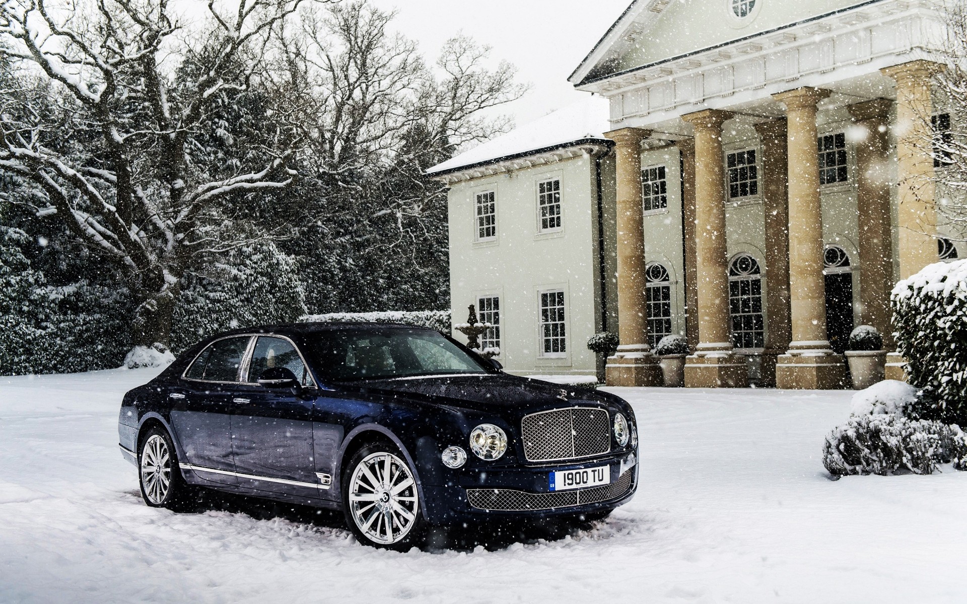 bentley winter schnee auto im freien auto reisen bentley mulsanne mit