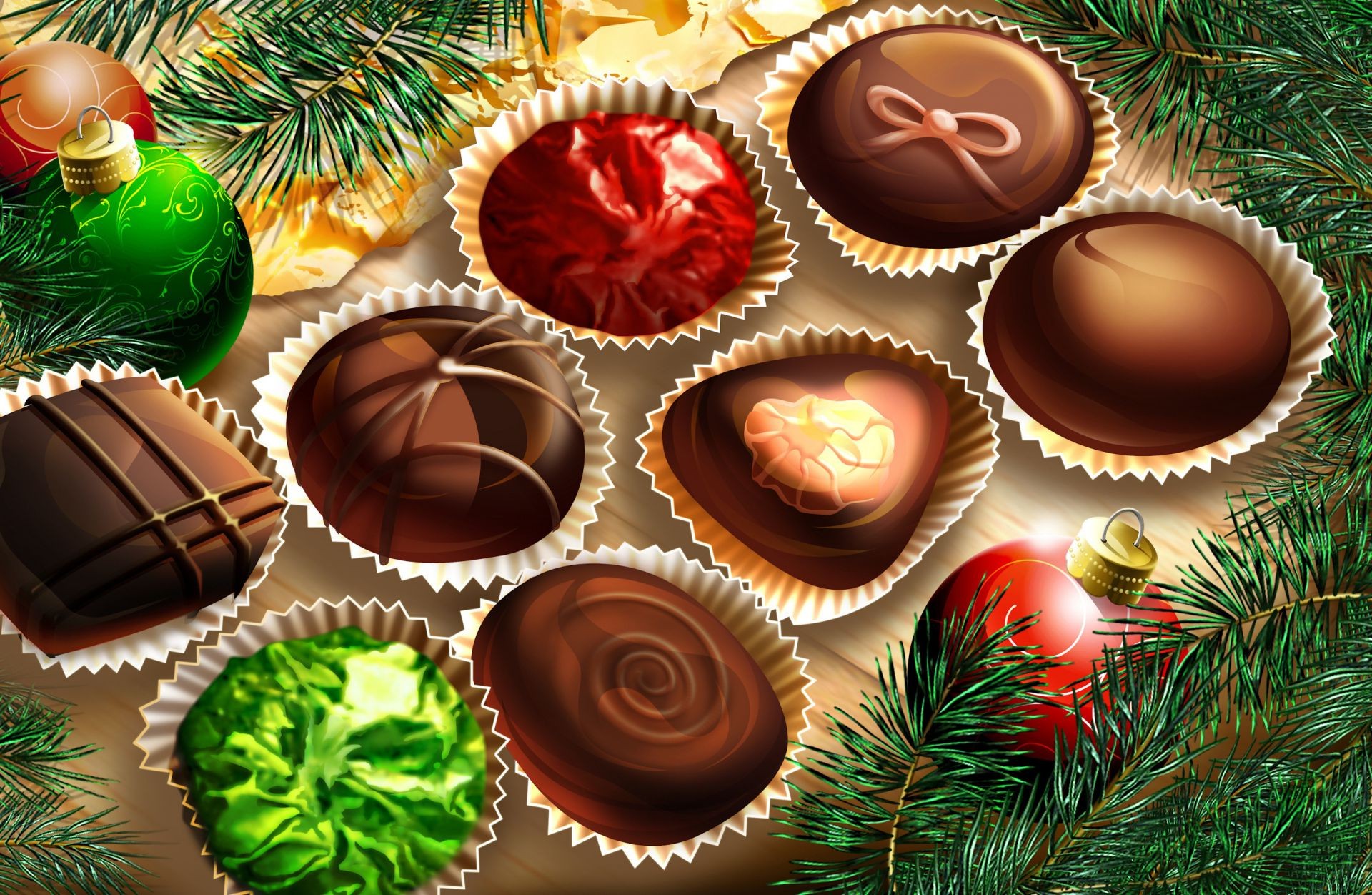 новый год шоколад конфеты сладкий сахар кондитерское изделие рождество вкусные еда темный подарок праздник нездоровый украшения индульгенция рабочего стола освежение молоко трюфель гуди