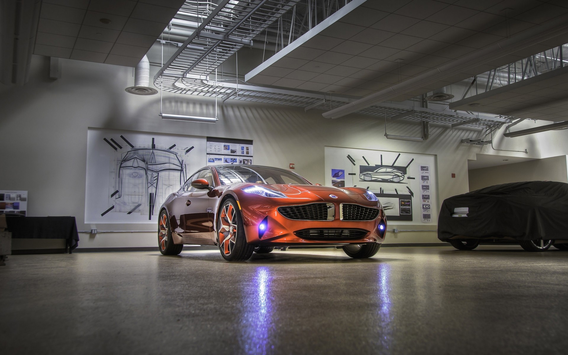 andere maschinen auto auto transportsystem automobil ausstellung rennen unschärfe aktion track beeilen sie sich fisker