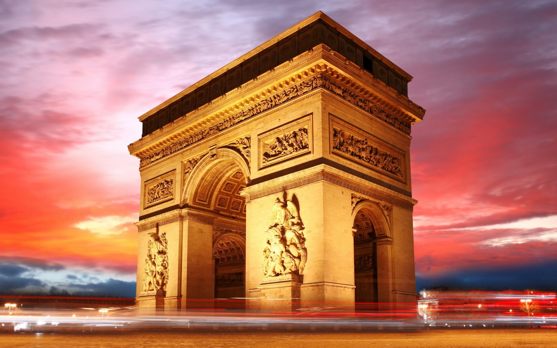 francia arquitectura viajes cielo crepúsculo al aire libre arco ciudad parís