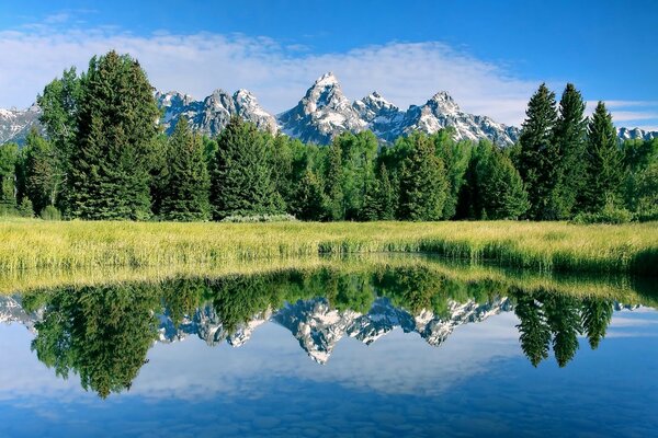 Natur Landschaft Reflexion