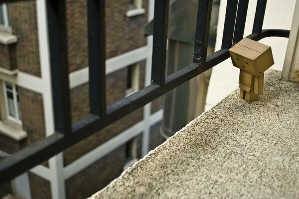 Box house danbo railing balcony window railing