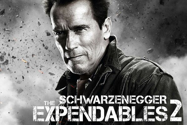 Cartel de la película con Arnold Schwarzenegger