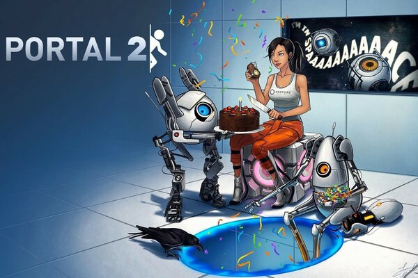 Fan art per il gioco Portal 2