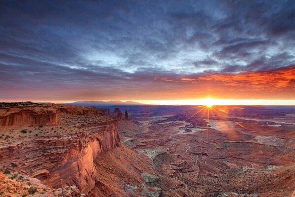 Atemberaubender Sonnenuntergang in den USA