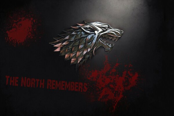 Illustrazione Dell emblema Stark e il loro motto