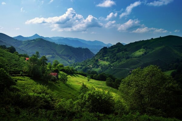 Magnificent landscape of the Spanish mountains