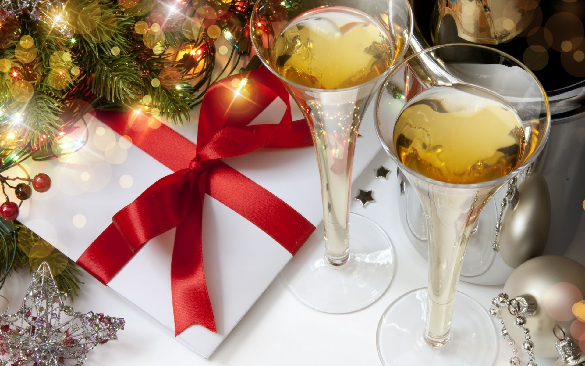 новый год рождество праздник стекло украшения нить шампанское зима участник светит золото дизайн интерьера вина ева отпуск