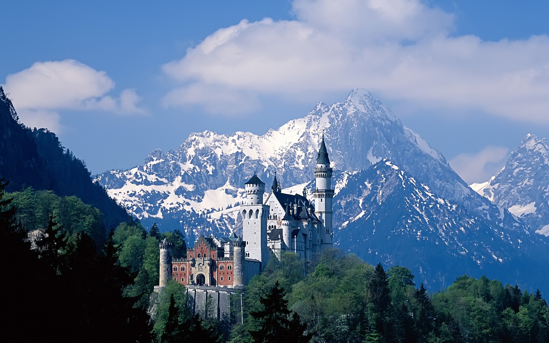 alemania montañas nieve viajes paisaje cielo al aire libre madera escénico naturaleza pico de montaña valle alto colina castillo