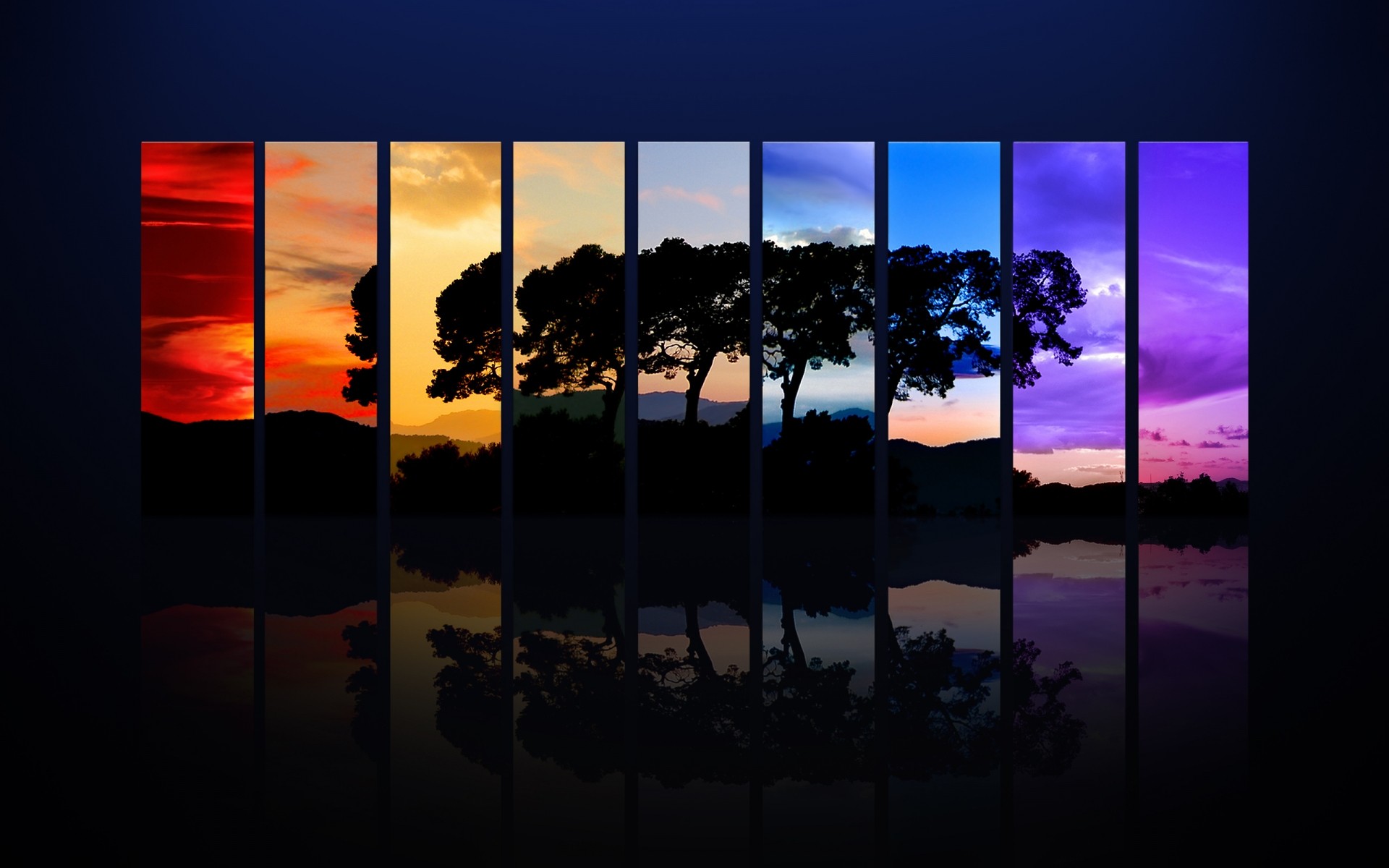 landscapes sunset silhouette dawn landscape nature sky dusk sun reflection water sea beach moon travel desktop light seasons