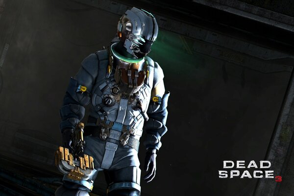 Illustration of a game with an astronaut on a dark background