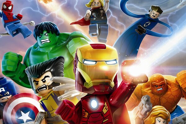 Lego-Sammlung von Marvel-Helden