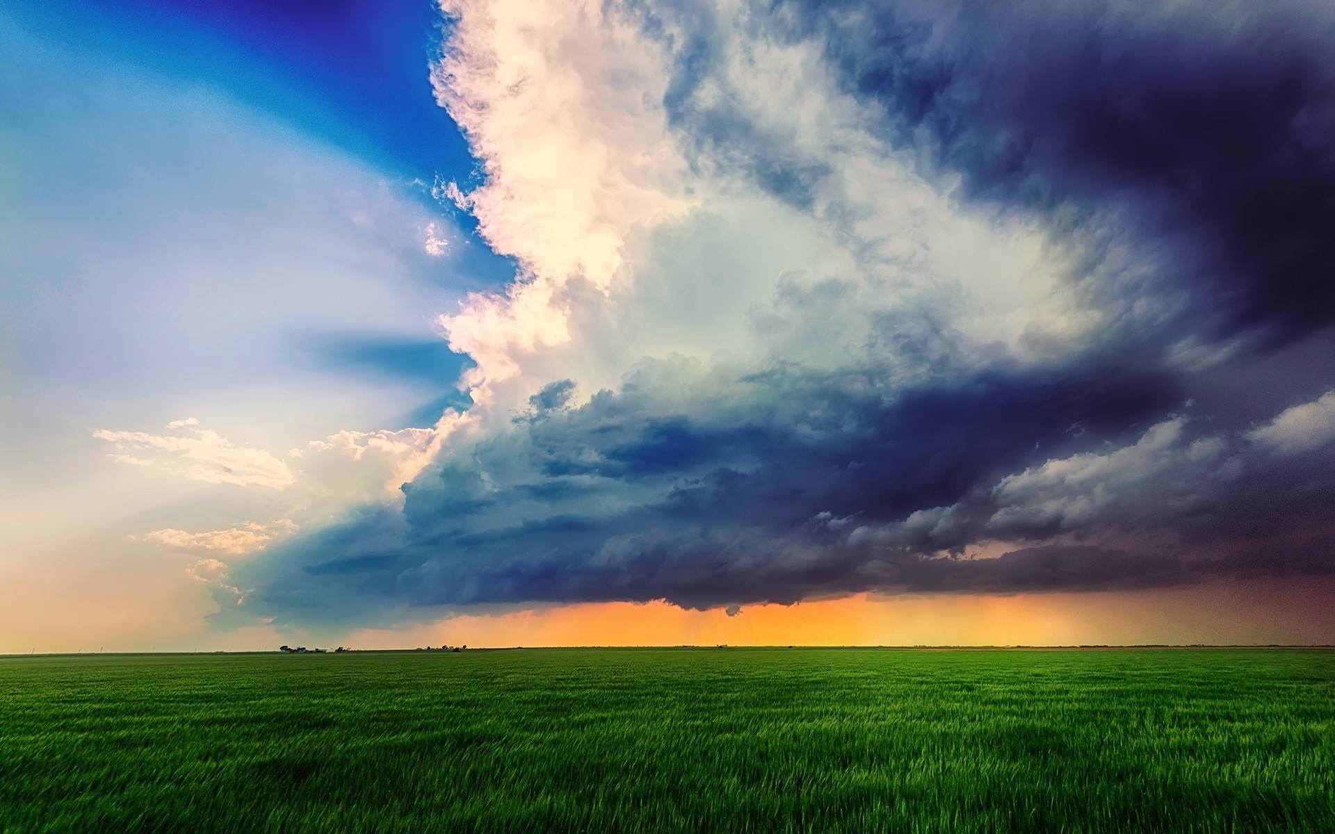 paysage rural champ nature herbe campagne soleil ciel beau temps pâturage ferme paysage météo foin été agriculture sol horizon nuage nuages