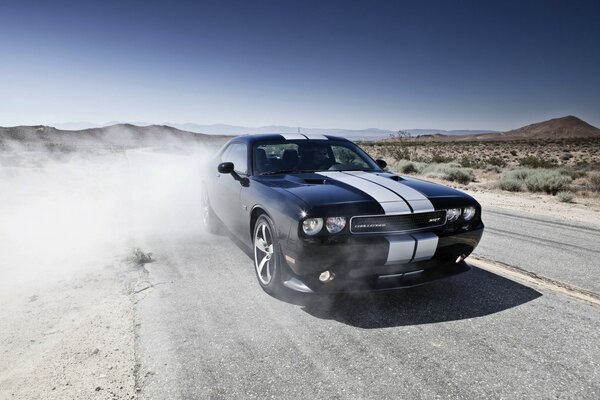 Desert and road, endless drive