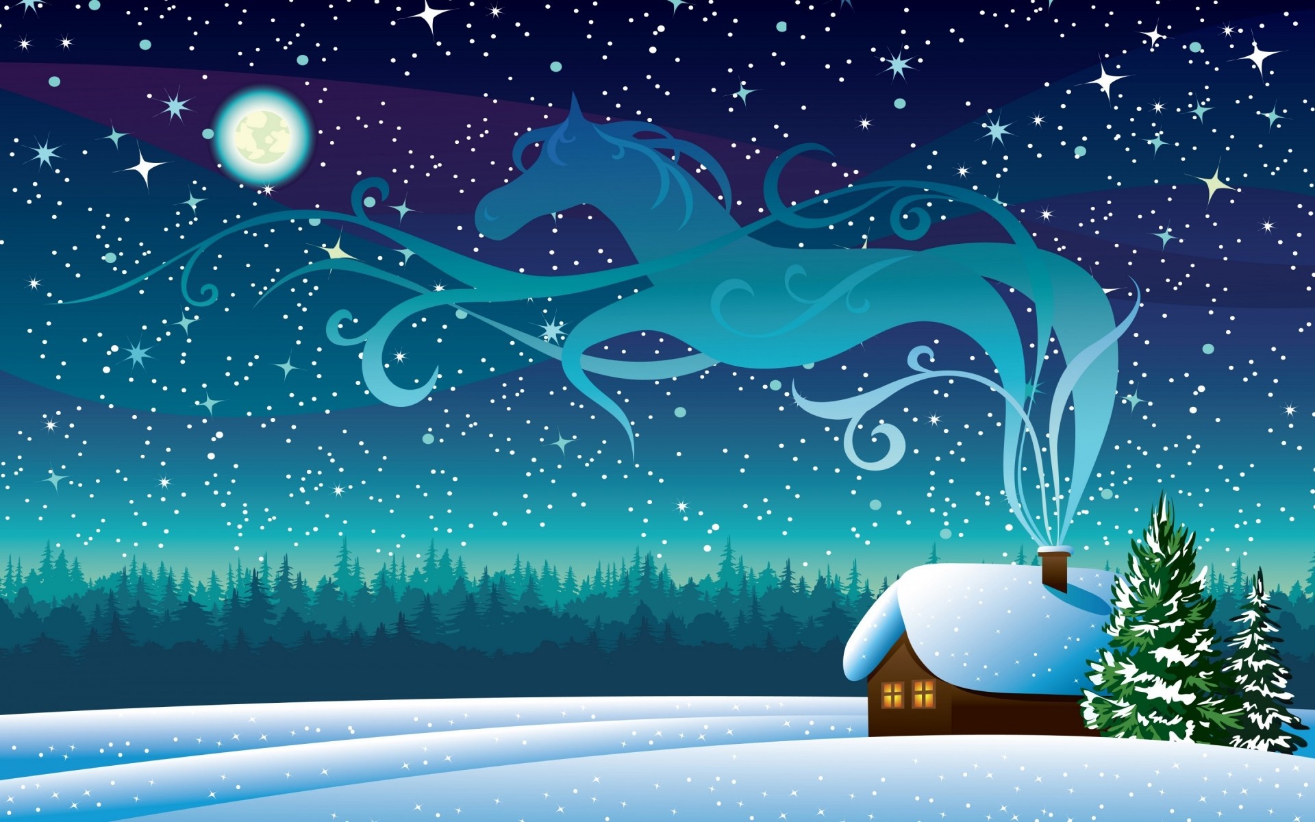 drawings navidad invierno ilustración nieve vector copo de nieve escritorio temporada frío gráfico naturaleza decoración diseño merry resumen vacaciones luna brilla escarcha árbol cielo estrellas