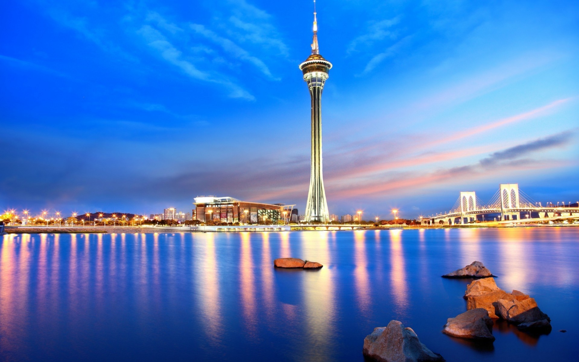 china arquitetura água viagens cidade crepúsculo pôr do sol céu cidade à noite ao ar livre casa skyline marco amanhecer reflexão rio urbano iluminado beira-mar macau eslovénia