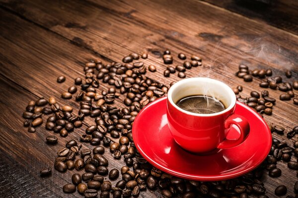 Paysage de tasses à expresso sur la table