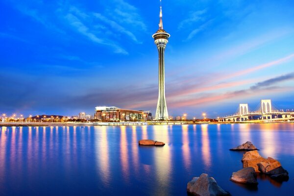 Chinas Architektur auf dem Wasser