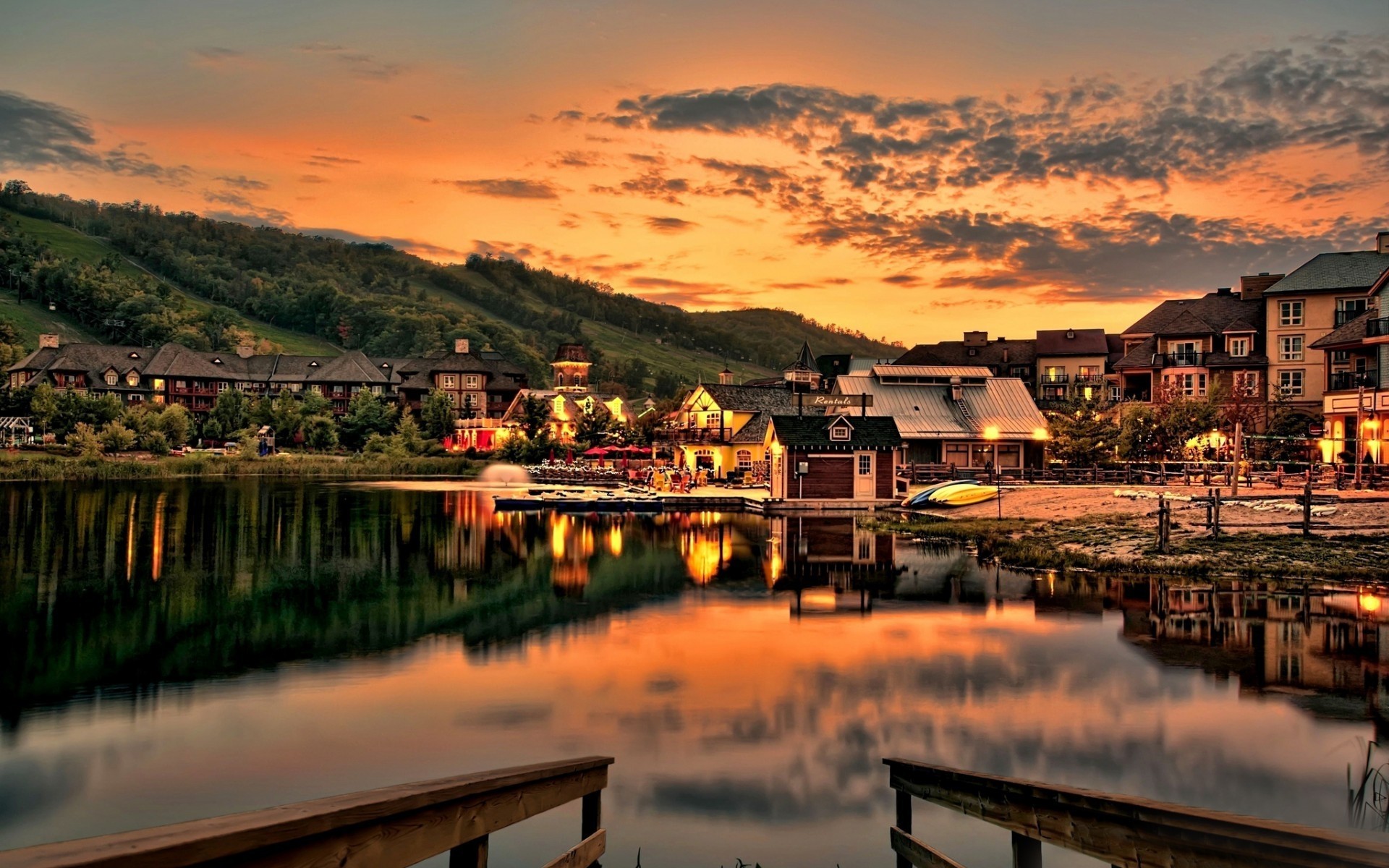 landscapes water reflection travel sunset lake city river architecture dawn sea boat evening sky outdoors town building house dusk seashore landscape clouds