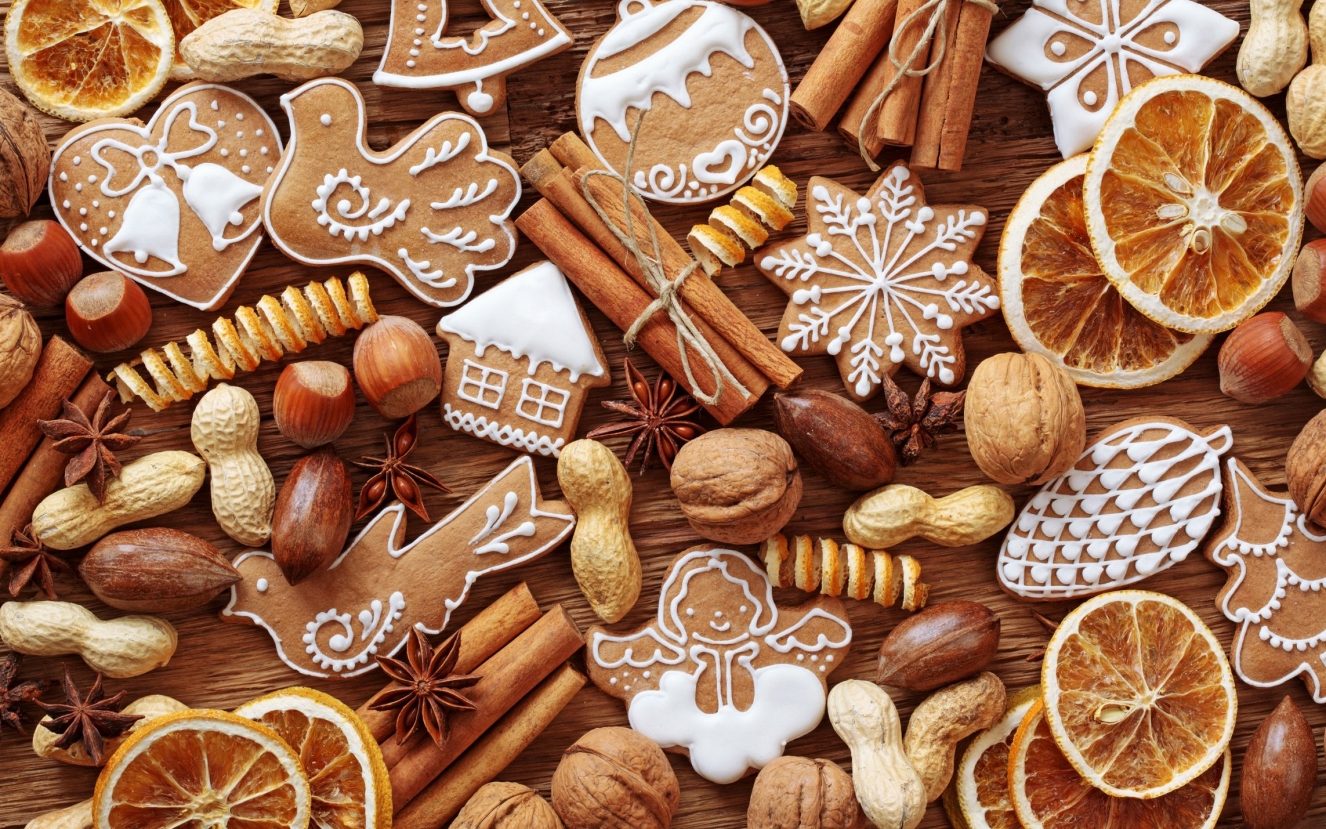 navidad canela comida anís chocolate dulce confitería dulces azúcar especias pan de jengibre palo galletas escritorio madera madera refresco aromático oscuro dulces galletas decoraciones de navidad