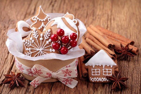 Weihnachtliche Leckereien Kekse mit Zimt