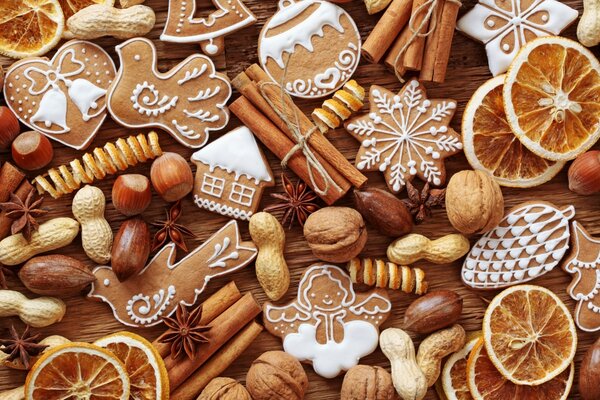 Weihnachtliche Leckereien Lebkuchen Zimt