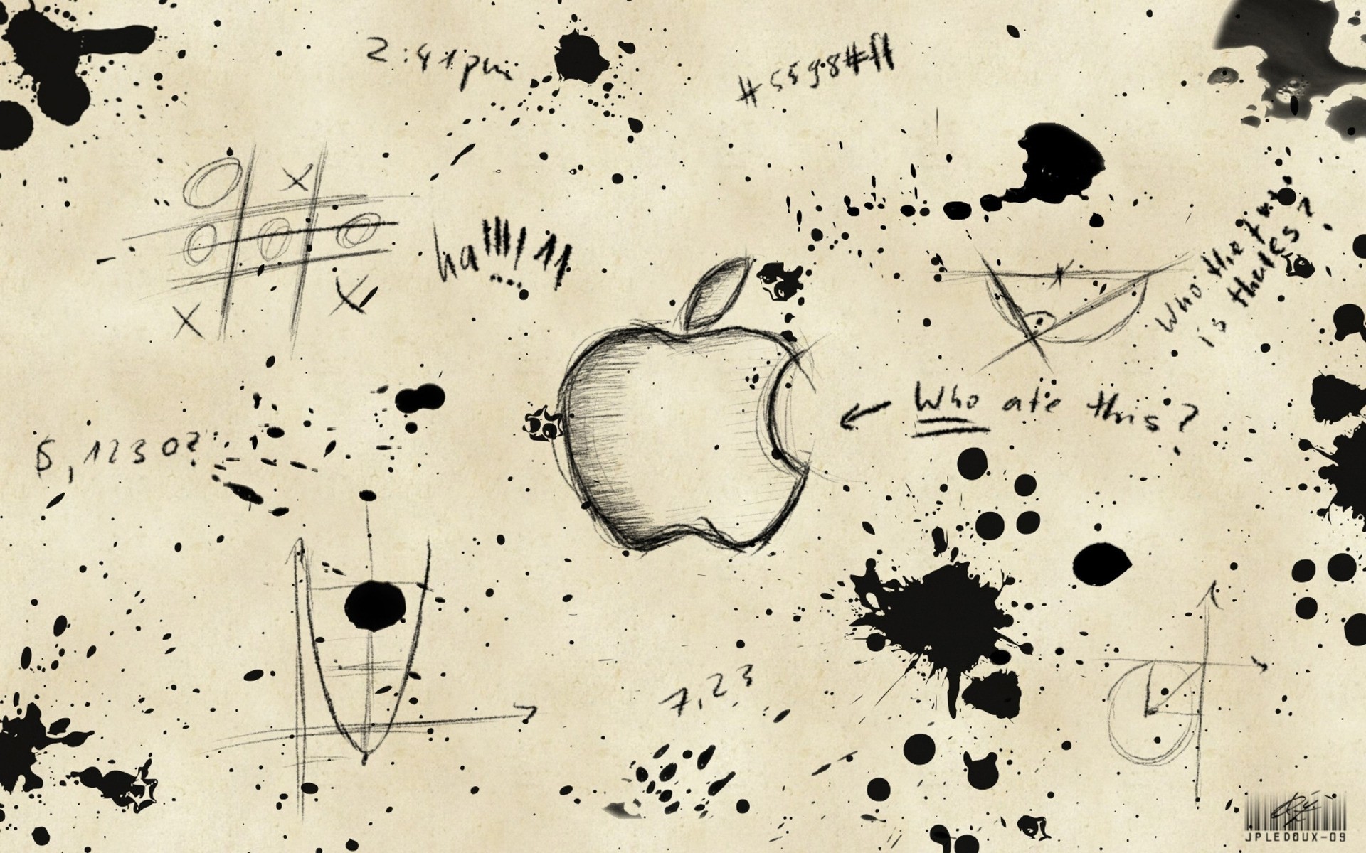 apple spritzen schmutzig tinte fleck abstrakt wenig durcheinander papier tropfen tropfenfänger vorlage desktop mikrobiologie kunst vergrößerung spray blut apple-logo apple-logo für iphone mac