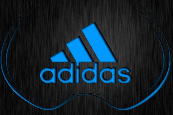 Logo adidas su sfondo nero