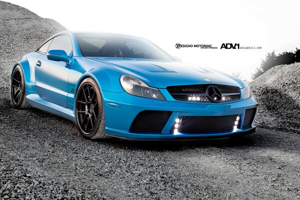 Bleu voiture tunning cars