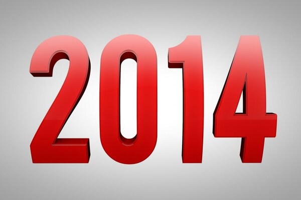 Felice Anno Nuovo 2014 su sfondo astratto