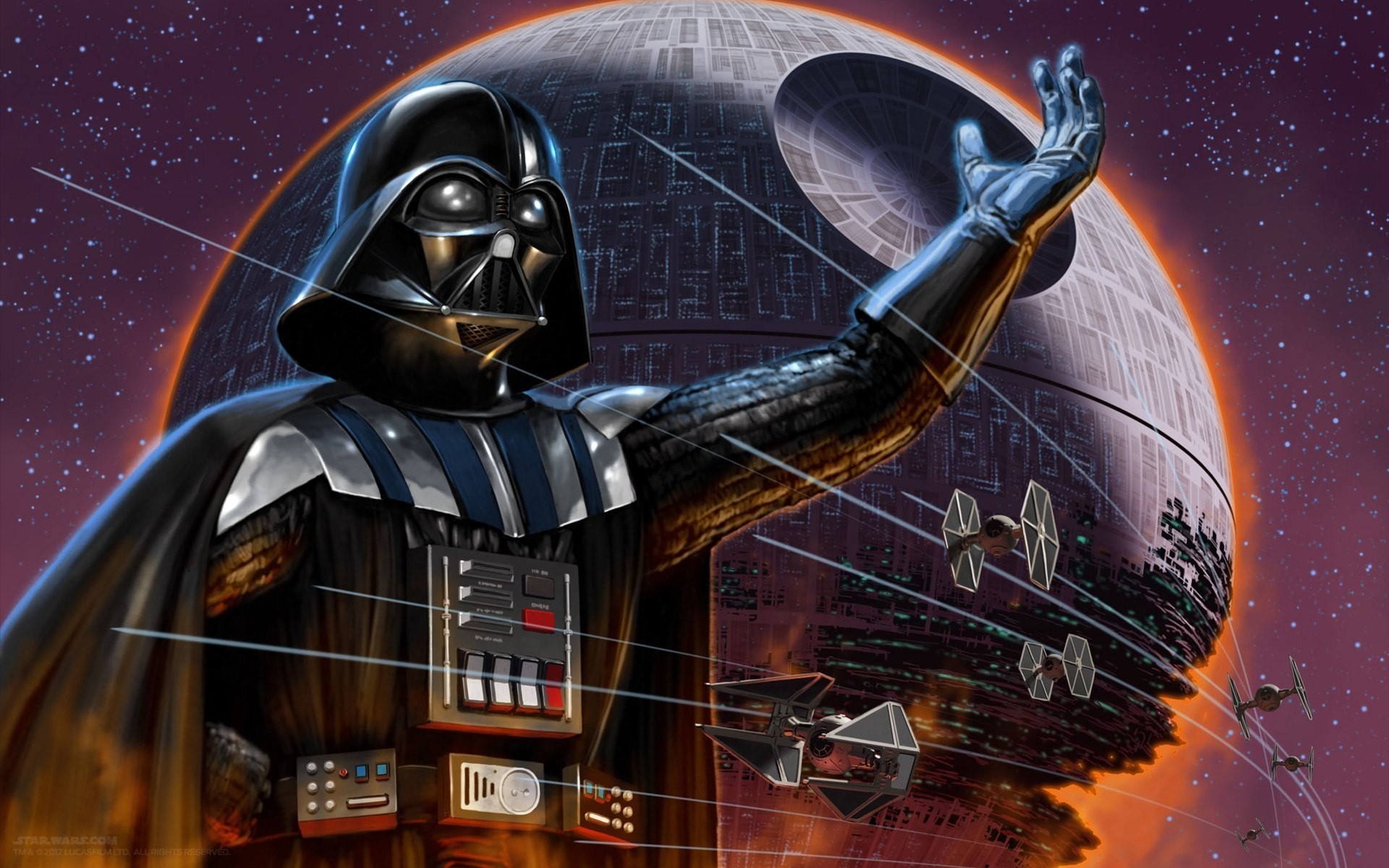 star wars ciência ilustração lua ficção luz design tecnologia nave espacial darth vader