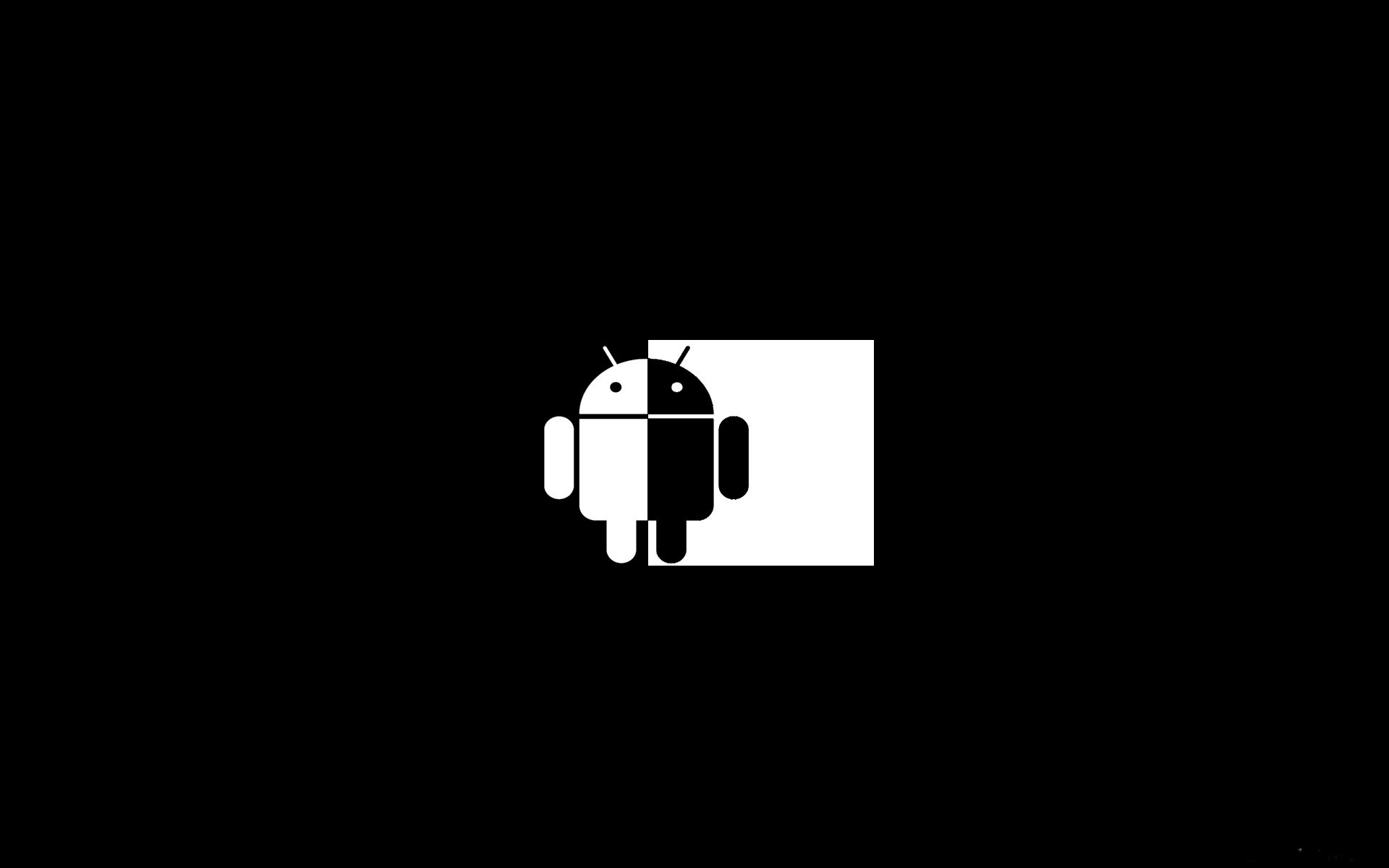 android tek renkli kare vektör sembol siluet soyut görüntüler karanlık illüstrasyon ışık teknisyen teknoloji yüksek teknoloji android logosu