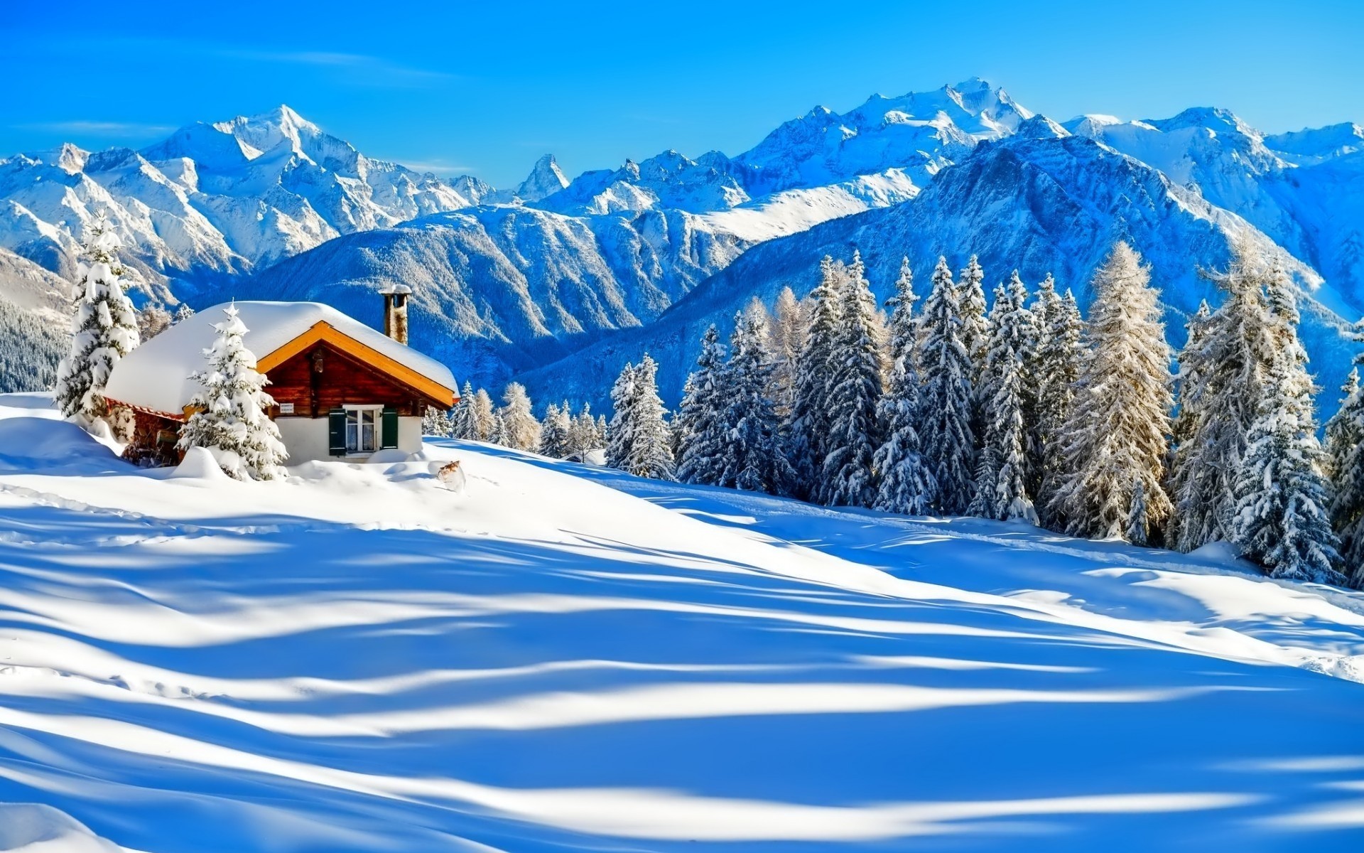 winter schnee berge kälte eis resort holz berggipfel alpine chalet landschaftlich verschneit hütte frost skigebiet gefroren wald landschaft winterlandschaft