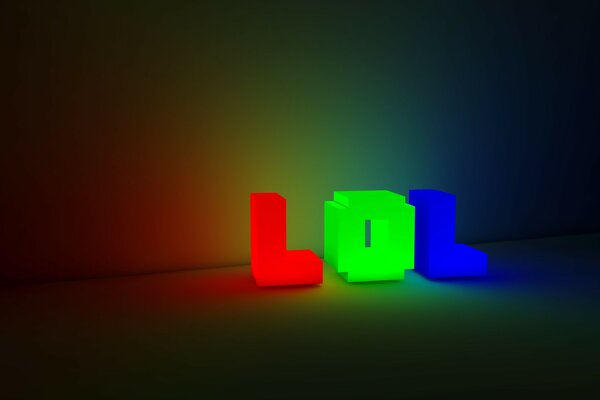 Neon, pixel, lettere luminose