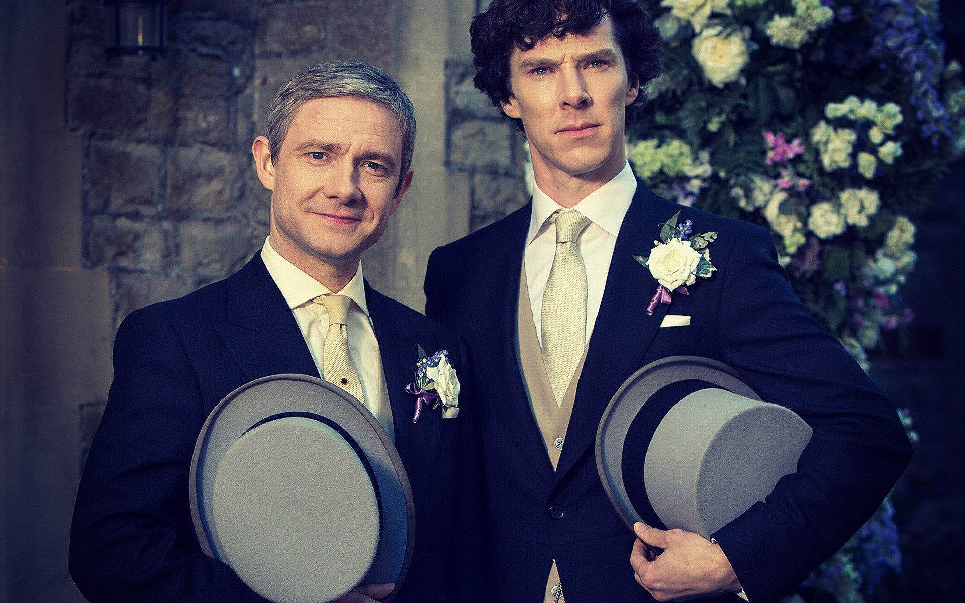 séries de televisão adulto retrato vestir homem dois um expressão facial sherlock benedict cumberbatch sherlock holmes martin freeman