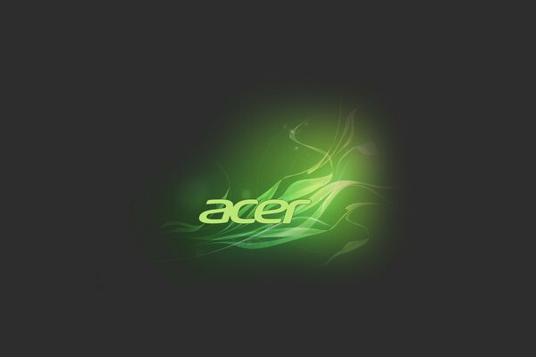 Acer digital technology logo on a dark background