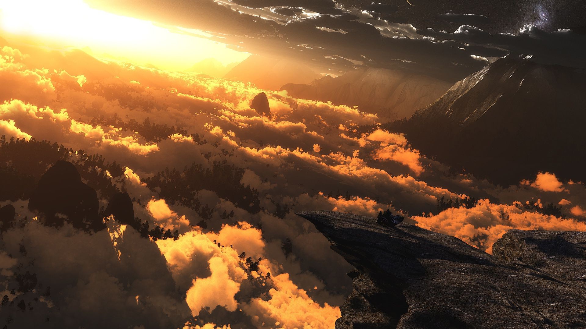 景观 日落 黎明 景观 太阳 天空 火山 喷发 晚上 户外 光 山 好天气 灾难 火焰 黄昏 旅行 烟雾 自然