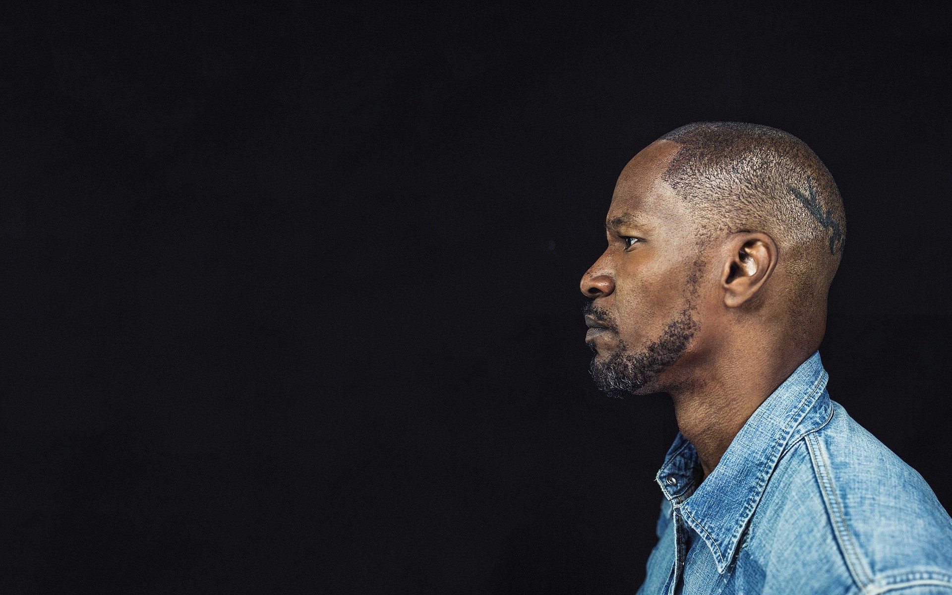 homens retrato homem solteiro adulto perfil vista lateral jamie foxx