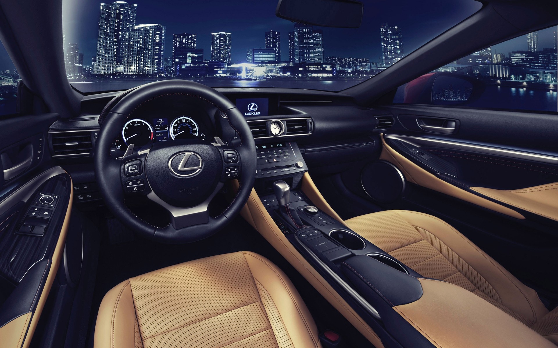 lexus auto transportsystem auto armaturenbrett handbuch lenkrad schnell geschwindigkeit tacho fahren reisen dash technologie cockpit steuerung windschutzscheibe macht verkehr räder lexus rc coupé