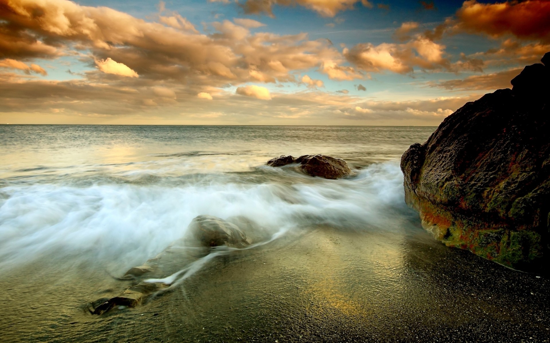 landscapes sunset water beach ocean sea dawn seascape landscape evening nature photograph sun travel rock dusk seashore surf sky dramatic waves