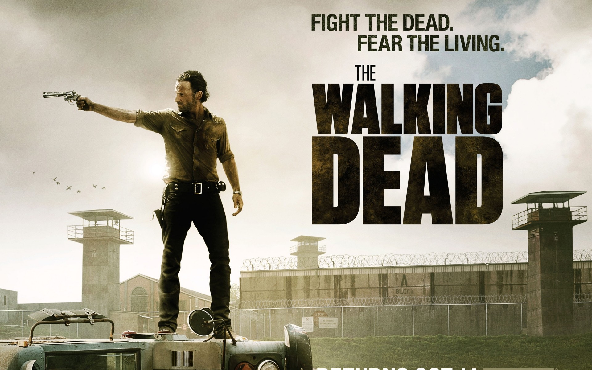 séries tv à l extérieur homme the walking dead