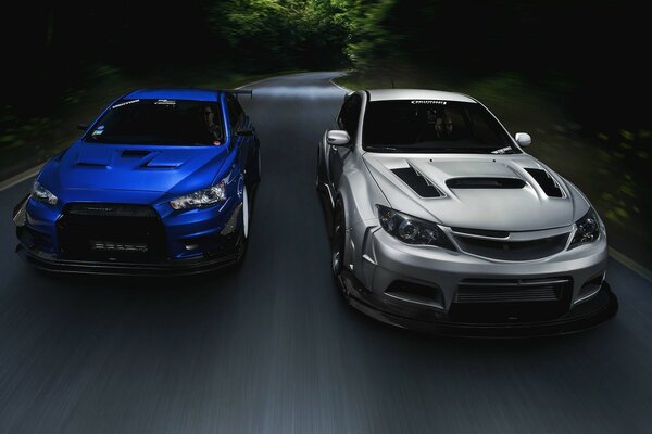 The rivalry of two cool cars