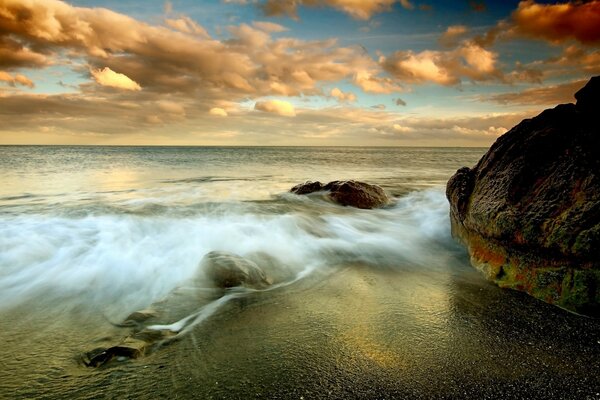 Fantastic clouds over the sea