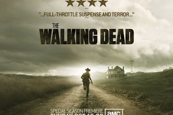 The screensaver of the TV series The Walking Dead