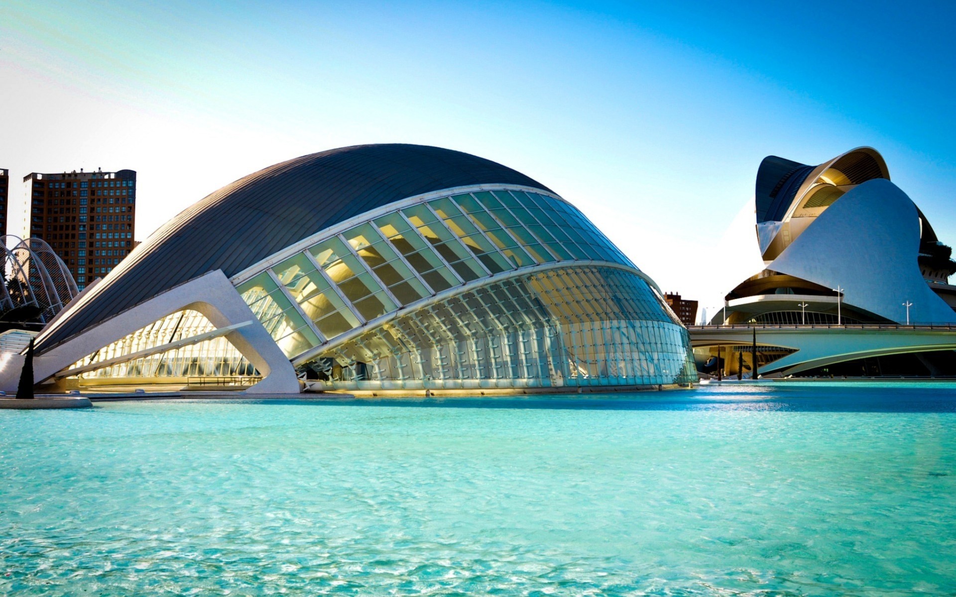 spagna viaggi acqua cielo architettura vacanza moderno all aperto valencia città di valencia edifici paesaggio