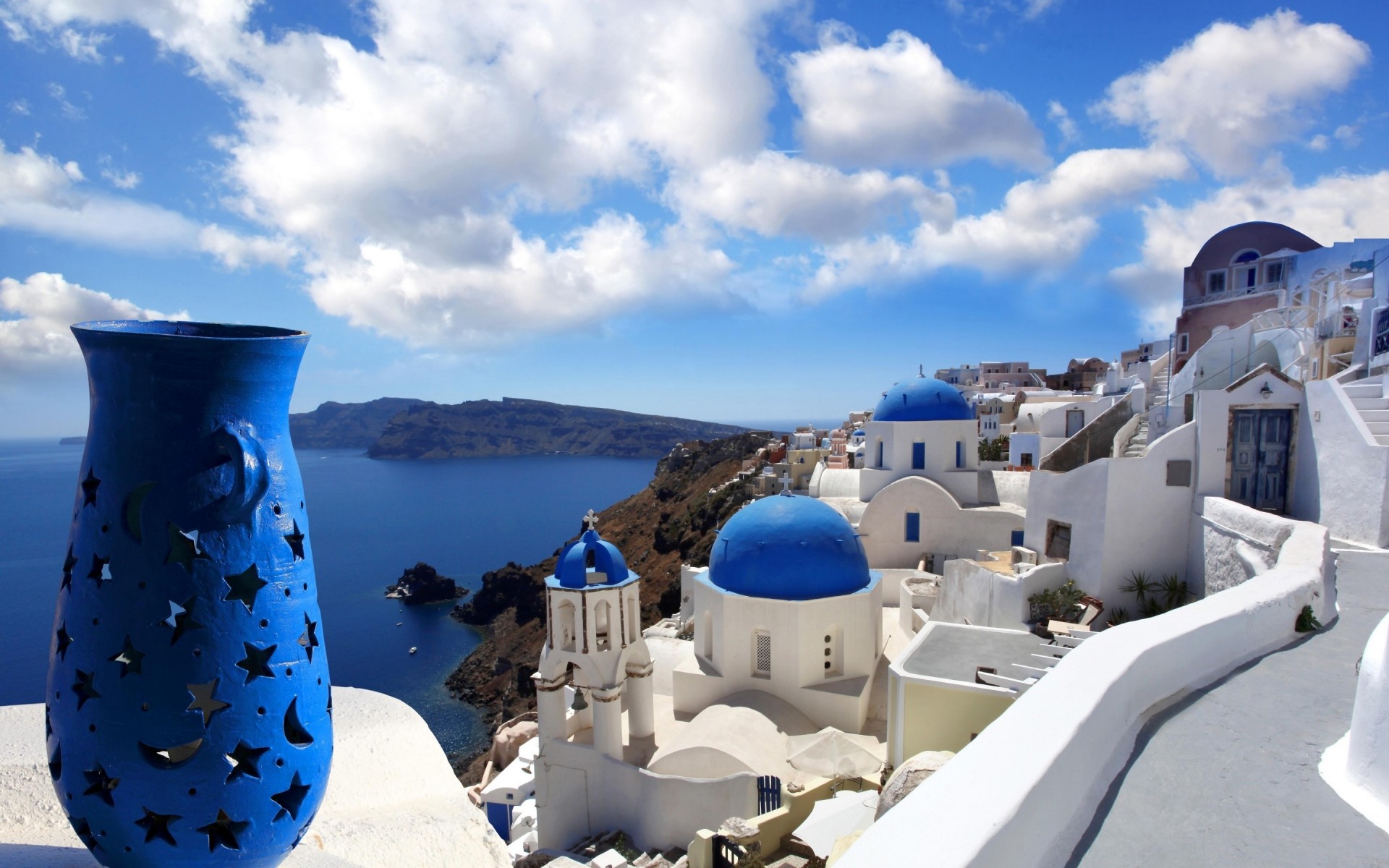 griechenland meer reisen himmel wasser architektur meer urlaub ozean im freien sommer traditionell tourismus santorini landschaft exotisch flitterwochen