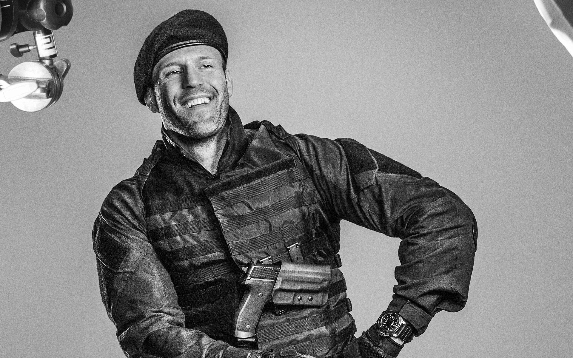 actores retrato solo adulto vistiendo hombre velo militar traje expresión facial soldado the expendables 3