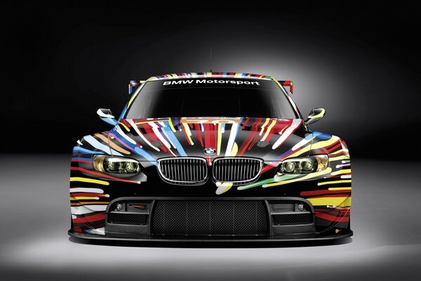 BMW car with color tuning